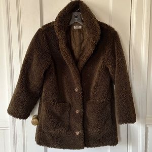 Zara Girls Teddy Coat Size 11-12